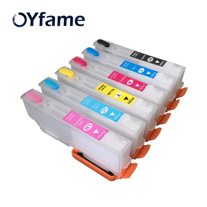 OYfame T2421XL T2431 Refillable патрон чернил для принтера Epson XP750 XP850 XP950 XP860 XP55 XP760 XP960 картридж с чернилами для принтера