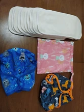 Asenappy-pañal de tela con bolsillo para bebé, pañal reutilizable, ajustable, lavable, micropolar, interno, 3kg-15kg, 8lbs-36lbs