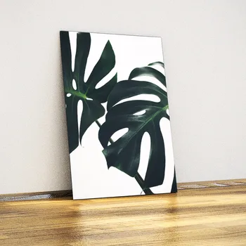 

Minimalist Monstera (camel bottom)-Decorative Metal Table
