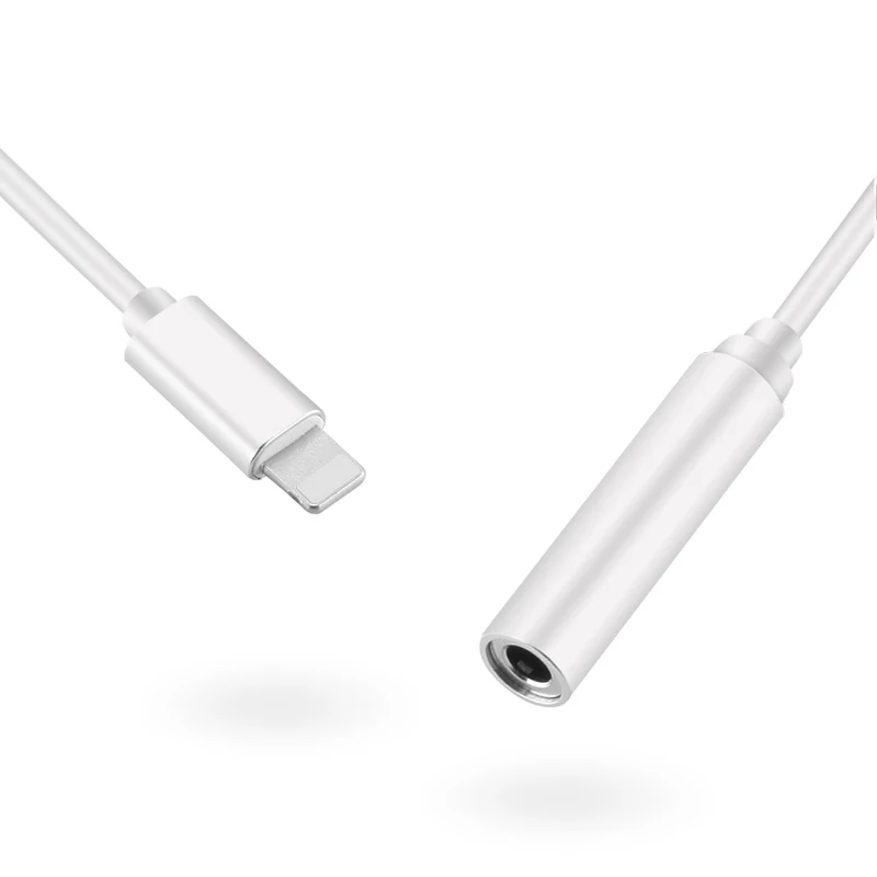 Кабель переходник Lightning AUX совместим iPhone 7, 7 plus, 8, 8 plus