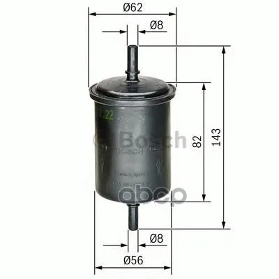 Фильтр Топливный Renault Clio/Laguna/Megane/Kangoo(Fc0m) All 96-,Lada 2108 Ing. Bosch арт. 450902161