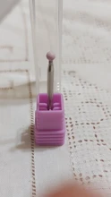 HYTOOS-broca de corindón rosado para uñas, cortadores para manicura, 1 unidad, 3/32