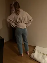 Slouchy Jeans Pencil-Pants Genayooa High-Waist Denim Streetwear Vintage Cotton Summer