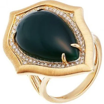 

Jay VI agate ring with yellow gold diamonds