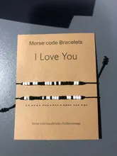 Colgantes nuevos pulsera de amistad, parejas 2 unids/set piedra volcánica pulsera de brazaletes de las mujeres deseo suerte joyería