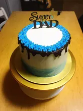 Cake-Decorations Topper Birthday Cupcake Daddy Happy-Fathers Acrylic Party Best Super-Dad