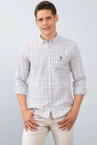 Uss. POLO ASSN. Мужские тканые Gomlek