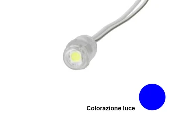

LEDLUX ML0101B module button LED Downlight 1 SMD 5050 Blue color 12V IP68 120 degree SKU-5139