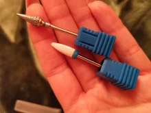 1 Uds cerámica de carburo de tungsteno de broca para rebaba Bits cono de fresado para manicura máquina de taladro eléctrico poco Máquina Herramienta de uñas