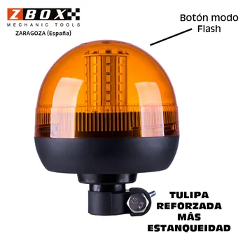 

FARO ROTATIVO CON PASTLLA 60 LED FLEXIBLE CORTO
