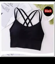 Seamless Yoga Underwear Vest Fitness-Top Gym-Crop-Top Sports-Bra Push-Up Running Women