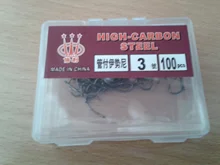 High-Carbon-Steel-Hook Bait Hook Soft-Bait 100PCS with High-Efficiency Boxed