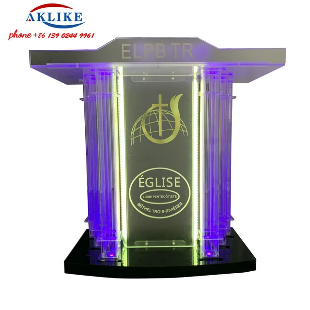 Chaises Aklike en acrylique pour podiums d'église, supports de chaire d' église modernes, design de chaires en verre, réception - AliExpress