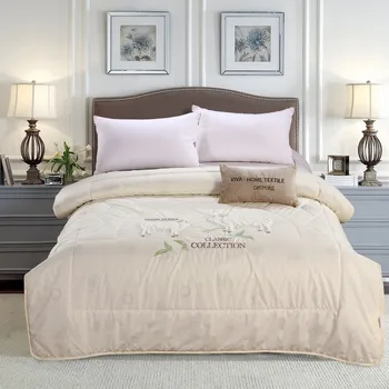 

Blanket овечий fluff with embroidery classic bc002