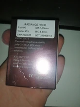 Lentillas para Cosplay de Halloween, lentes de contacto de Color avellanado, azul y rojo, 1 par (2 uds.)