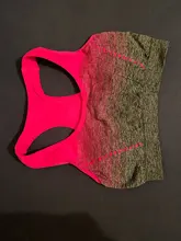 VEQKING-Sujetador deportivo, top deportivo con relleno, secado rápido, sin costuras, para yoga, correr o fitness