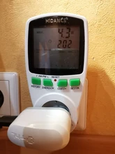 HiDANCE-medidores de potencia CA 220v, medidor de energía digital, medidor de vatios, UE, Analizador de toma de medición de coste de electricidad