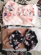 Diadema sin costuras de gasa suave para bebé, cinta elástica para el pelo, tocado, accesorios para el cabello lazo para niños pequeños