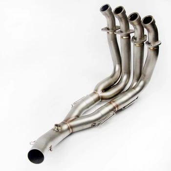 Escape Motorcycle Exhaust Front Link Pipe Head Connect Tube Stainless Steel Exhaust System For Yamaha R6 2006-2016