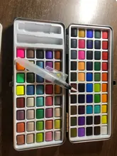 SeamiArt-Juego de acuarela con purpurina, 72/90 colores, suministros de pintura de arte