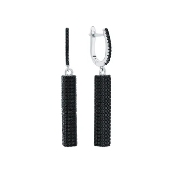 

Silver earrings with nanocrystal sunlight sample 925