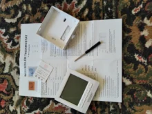 Regulador de temperatura de calefacción de caldera de Gas programable, termostato de batería AA con bloqueo de Chico, Control manual