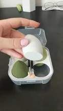 esponja maquillaje, XISHOW-esponja para maquillaje, licuadora de belleza, base de maquillaje en polvo, colorete, accesorios de maquillaje, herramienta, huevo de belleza, 1/4 Uds.