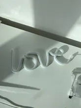 Sign-Lamp Battery-Box Nightlight Led-Neon-Lights Christmas Wedding Double-Powered Love-Shape