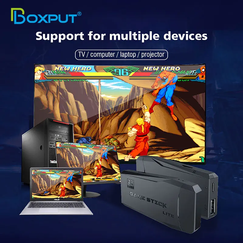 Консоль игровая Беспроводная 4K HD 64 ГБ 10000 игр | Электроника