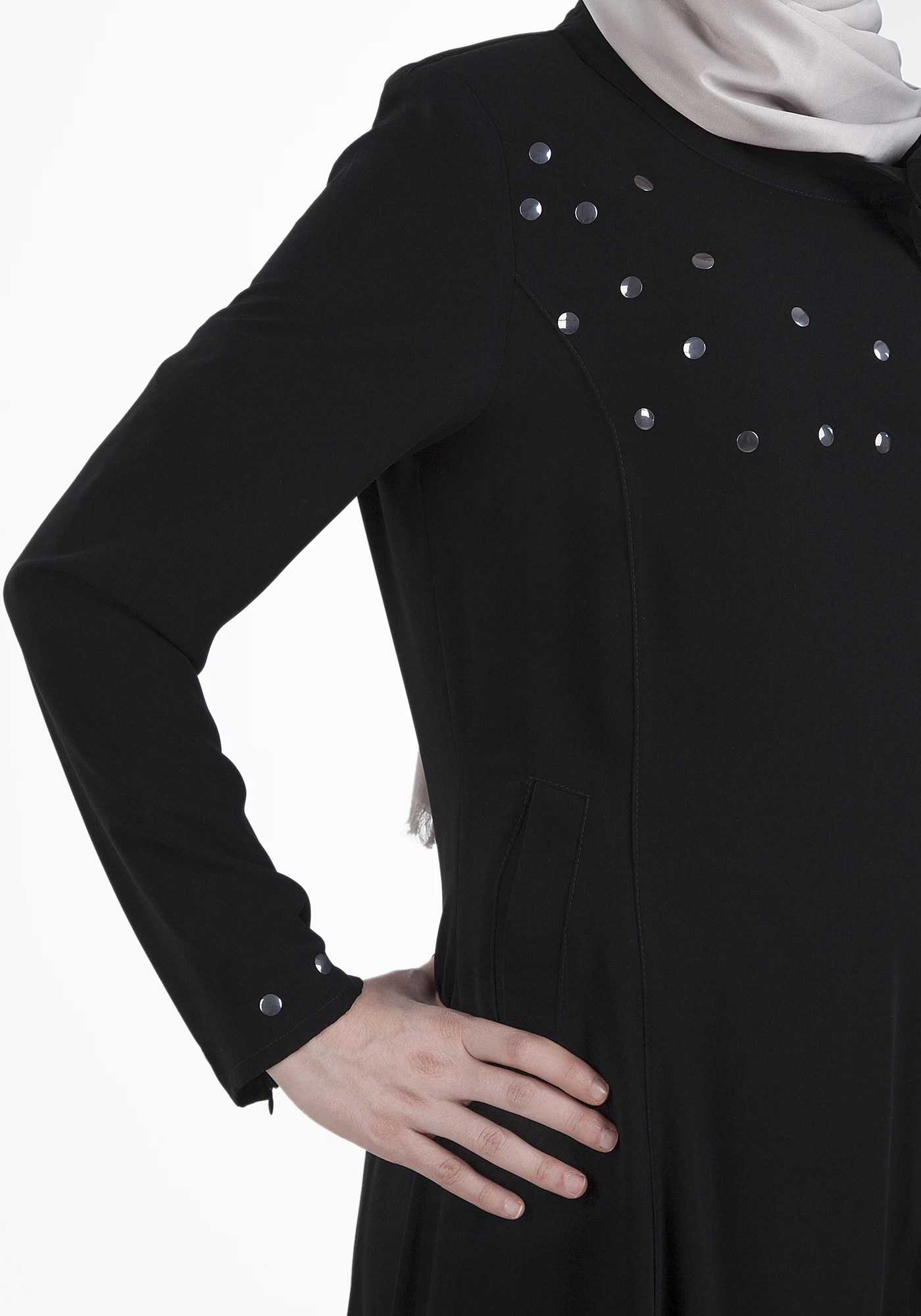 Muslim Fashion Abaya Side Tied Madina Silky Soft Ladies Stony Turkey Luxury Ferace Arab Turkey High Quality Elegant Women 002