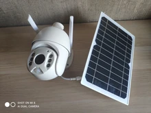 HISMAHO-Cámara de vigilancia IP, monitor de seguridad al aire libre, wifi con panel solar de 8W para la batería, PTZ de 1080P para CCTV, soporta tarjeta SIM 4G