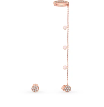 

Gold earrings with diamonds sunlight sample 585