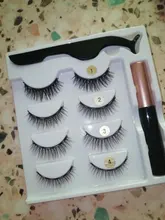 YAPEMAKER-pestañas magnéticas 3D, pestañas postizas de visón, imán para pestañas, juego de delineador y pinzas magnéticas para maquillaje