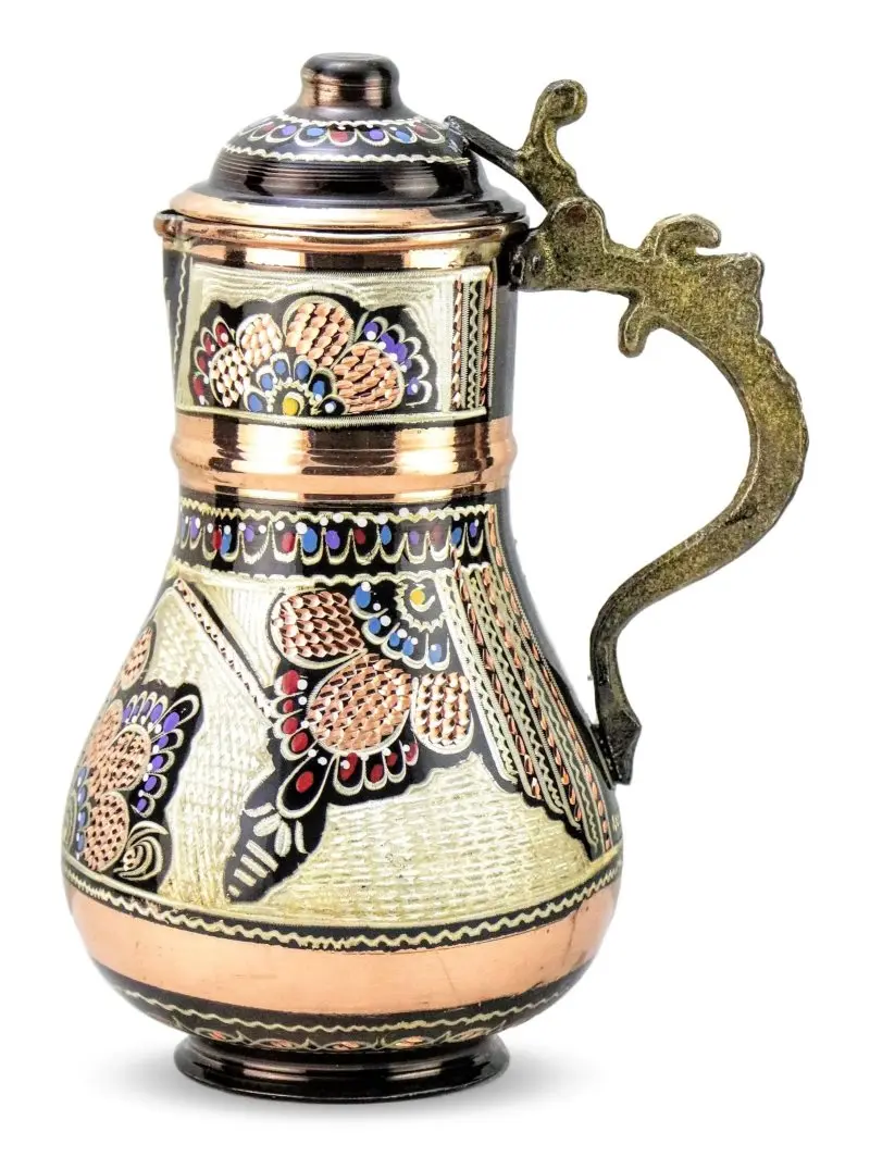 Rose Flower Small Clamshell Processing Copper Jug | Дом и сад