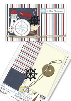 

Set for creating a postcard art. Nabcard (19 happy swimming)