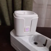 Enchufe WiFi de enchufe inteligente para la UE, 16A, Monitor de potencia, función de sincronización, Control por aplicación Tuya SmartLife, funciona con el asistente de Google Alexa, 100-240V