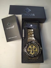 WWOOR-Reloj de pulsera deportivo para hombre, cronógrafo de cuarzo, resistente al agua, Masculino