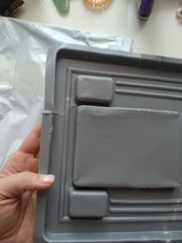 Placa de cuentas flocadas para fabricación de joyas, accesorios de pulsera, abalorios, herramientas de medición, diseño de joyería, bricolaje, 1 Uds.