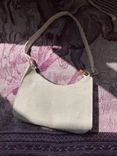 Bolso de mano pequeño de piel sintética con estampado de cocodrilo para mujer, bolso de hombro femenino, a la moda, informal, Retro