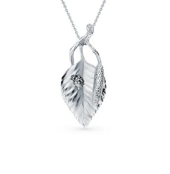 

Silver Pendant with cubic zirconia sunlight sample 925 test