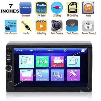 

7 Inch 2Din Car MP5 Player With GPS Navigator MP3 TV Player FM Radio 12V Touch Screen Music Player