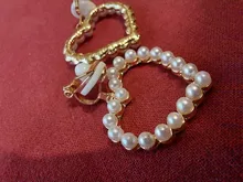 Encanto de moda creativo perla clip en pendientes lindo pendientes hechos a mano para auriculares joya clip