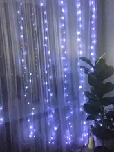 LED Garland Curtains Usb-Power-Fairy-Lights Christmas-Decoration Living-Control Remote