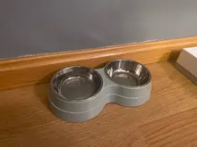 Alimentador de colores para mascotas, plato de acero inoxidable para alimento y agua de perros y gatos pequeños