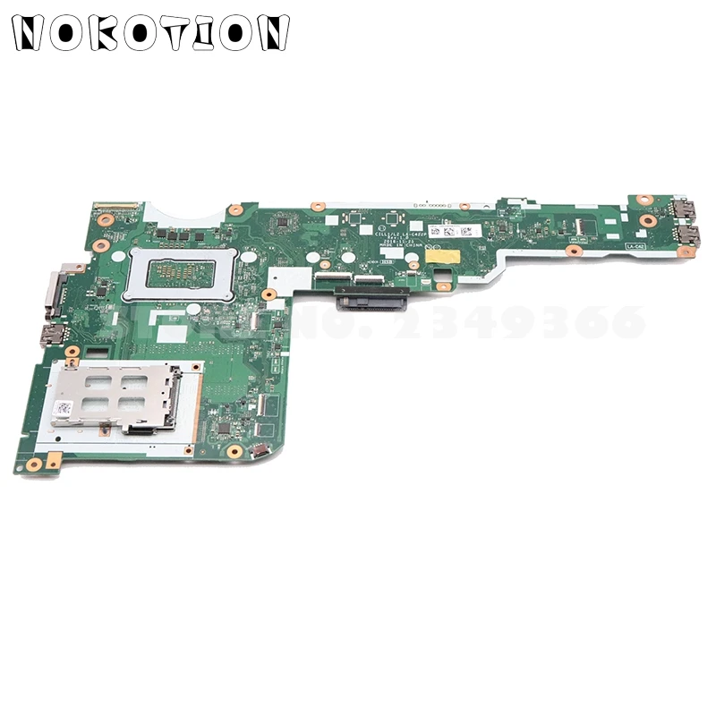 NOKOTION 01YR028 CILL1 L2 LA-C422P материнская плата для lenovo ThinkPad L570 Материнская плата ноутбука SR2F1 I7-6600U 2,6 ГГц процессор