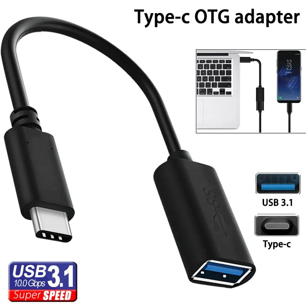 Adapter Type-C Adapter OTG connect to the phone USB drive flash, keyboard, GamePad