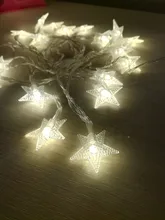 Garlands Lamp Light-String Battery-Powered Christmas-Decorations Home-Fairy-Lights Twinkle