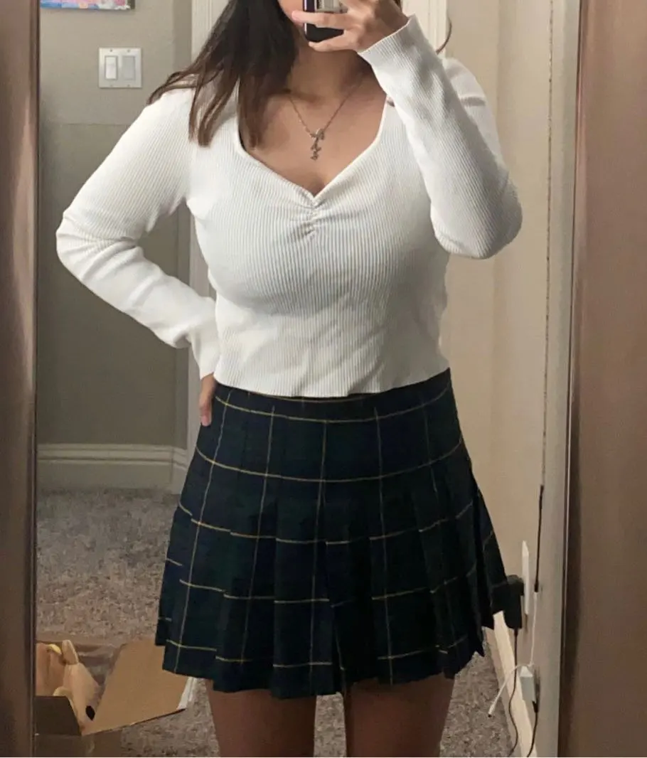 Harajuku E-girl Tartan Women Skirt photo review