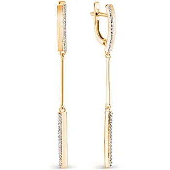 

Master brilliant earrings with 60 diamonds in red gold