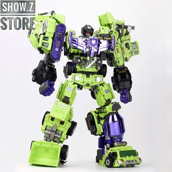 

[Show.Z Store] Generation Toy GT-99 Gravity Builder Devastator Metallic Painted Limited Version w/ Upgrade Kit Transformation